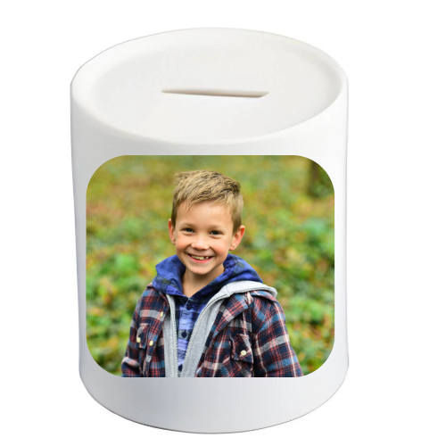 Personalized Piggy Bank – Add 3 Photos & Text | Ideal for Kids, Savers & Gifts