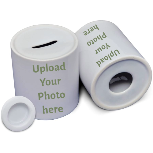 Personalized Money Box – Custom Photo or Name Piggy Bank