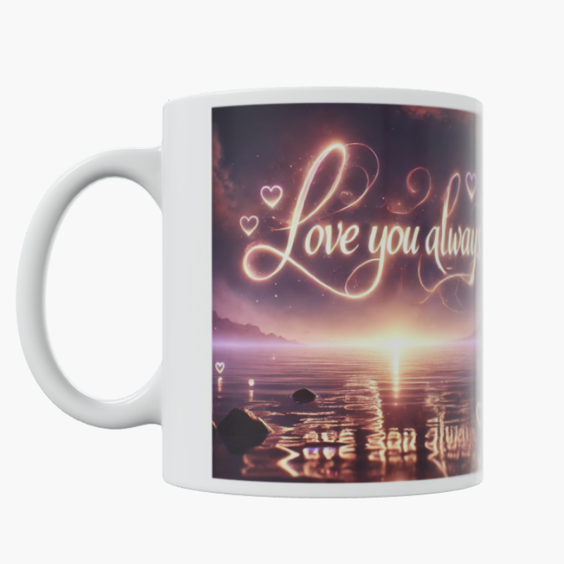 Custom Love Mug – Add Your Photo & Text for a Unique Romantic Gift