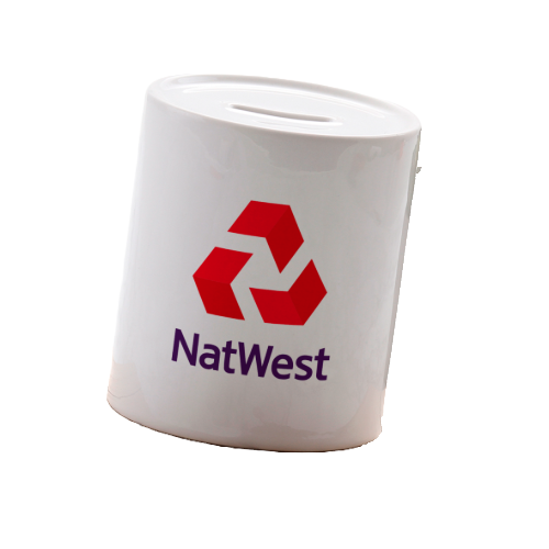 Branded Piggy Bank with Logo – Custom Ceramic Money Box for Corporate Gifting, Events & Promotions