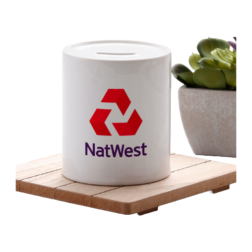 Branded Piggy Bank with Logo – Custom Ceramic Money Box for Corporate Gifting, Events & Promotions