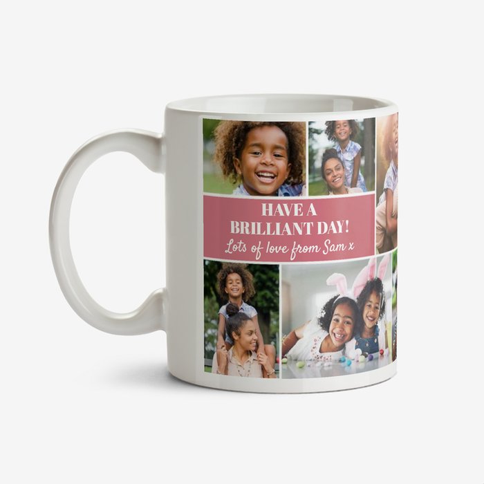 Personalized Photo Collage Mug – Love & Laughter Custom Gift