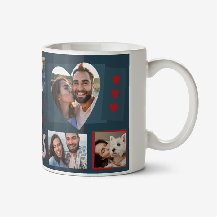 Personalized Romantic Photo Collage Mug – "Forever & Always" Custom Gift