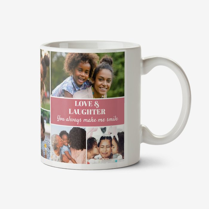 Personalized Photo Collage Mug – Love & Laughter Custom Gift